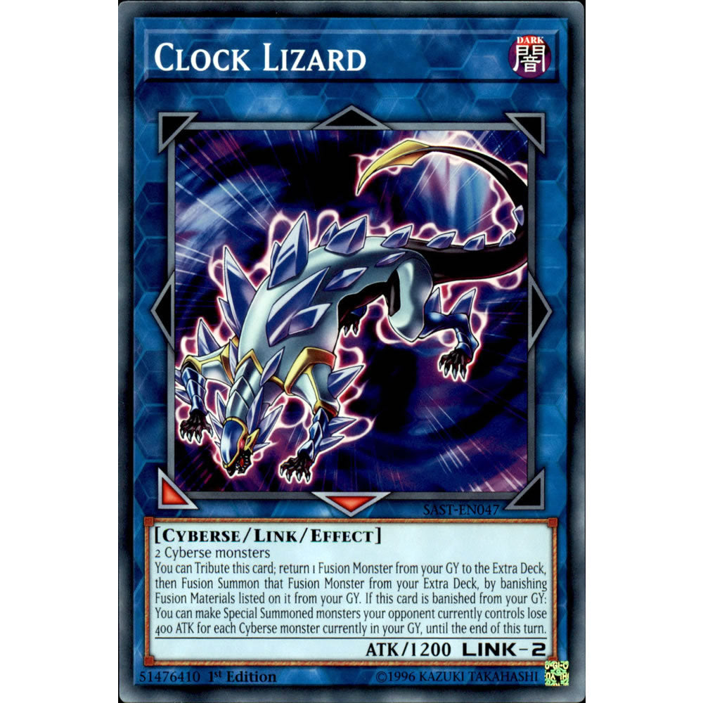 Clock Lizard SAST-EN047 Yu-Gi-Oh! Card from the Savage Strike Set