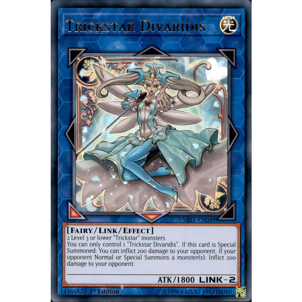 Trickstar Divaridis SAST-EN049 Yu-Gi-Oh! Card from the Savage Strike Set