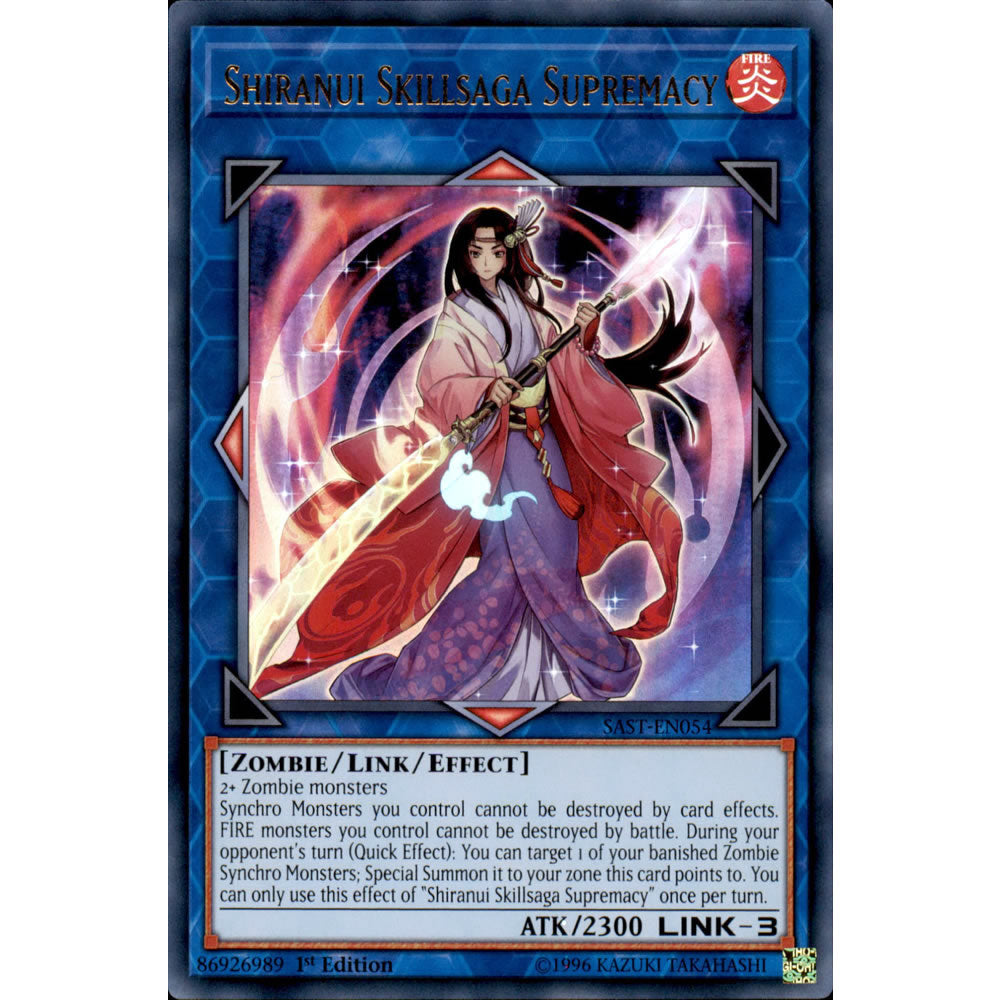 Shiranui Skillsaga Supremacy SAST-EN054 Yu-Gi-Oh! Card from the Savage Strike Set