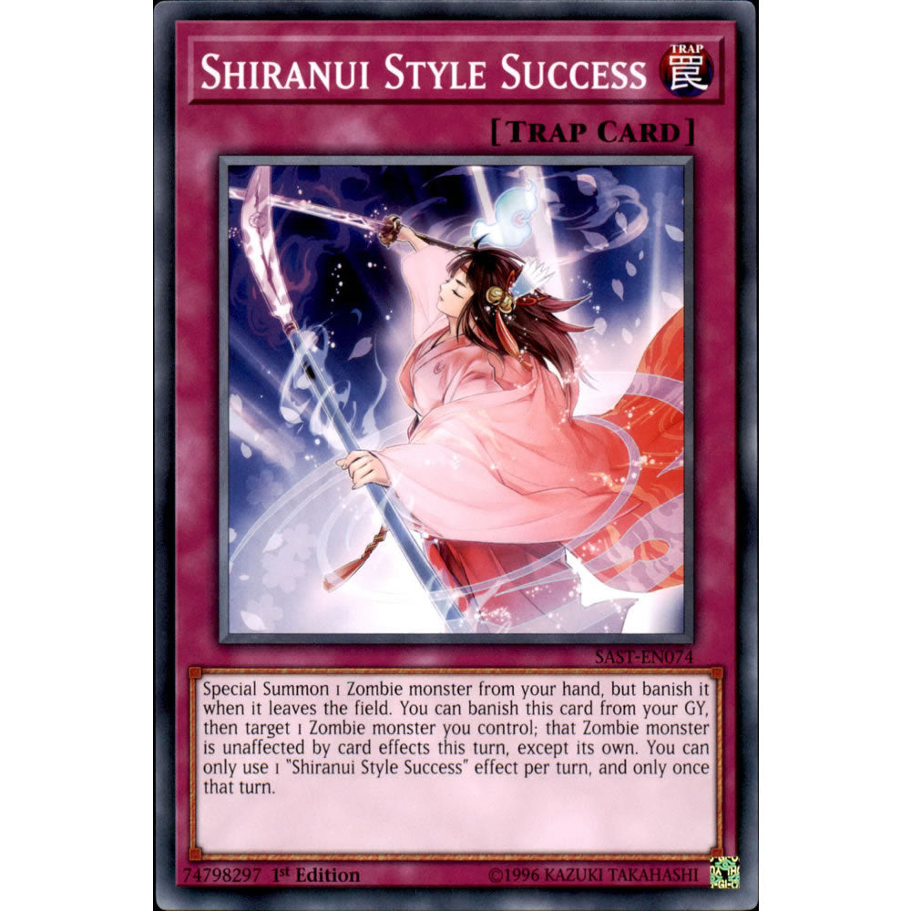 Shiranui Style Success SAST-EN074 Yu-Gi-Oh! Card from the Savage Strike Set