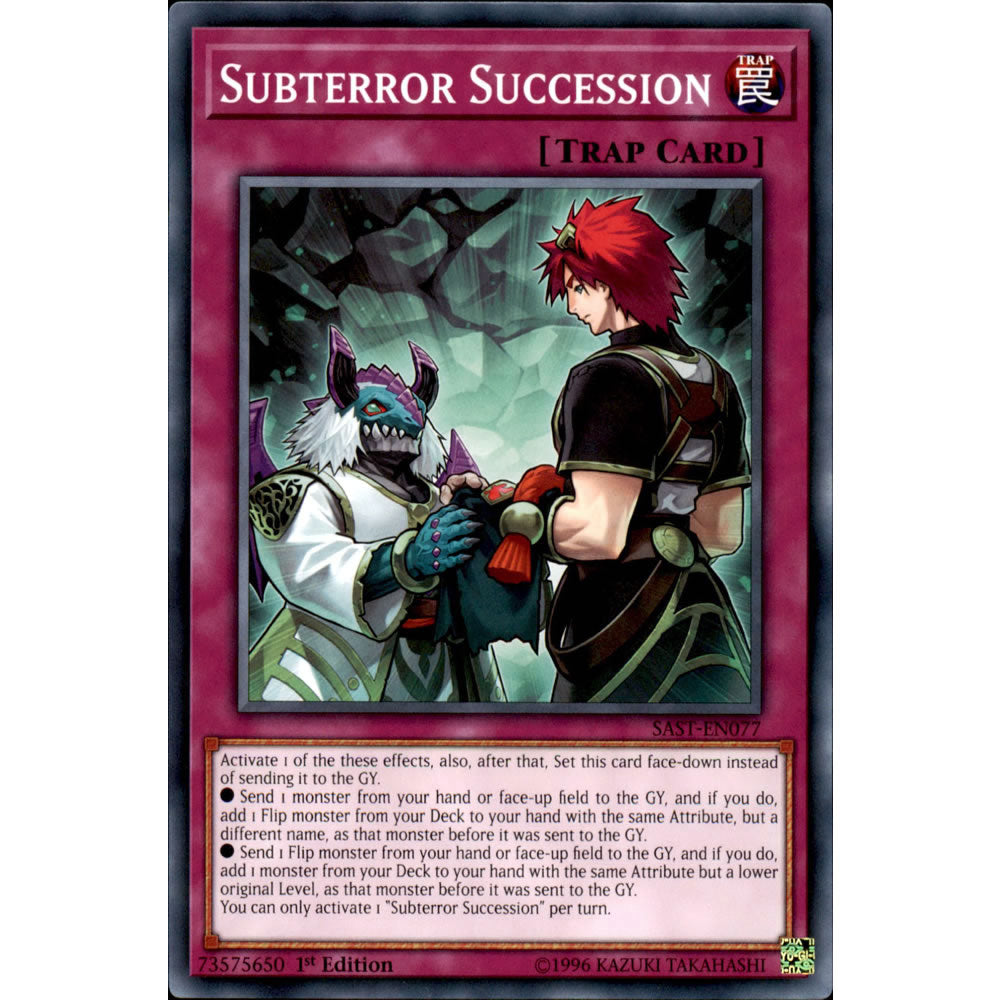 Subterror Succession SAST-EN077 Yu-Gi-Oh! Card from the Savage Strike Set