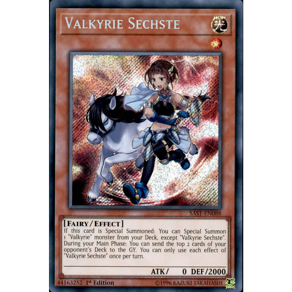 Valkyrie Sechste SAST-EN088 Yu-Gi-Oh! Card from the Savage Strike Set