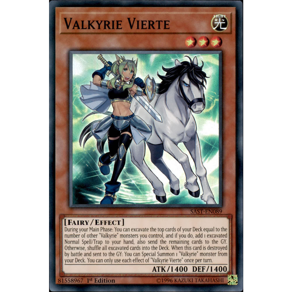 Valkyrie Vierte SAST-EN089 Yu-Gi-Oh! Card from the Savage Strike Set