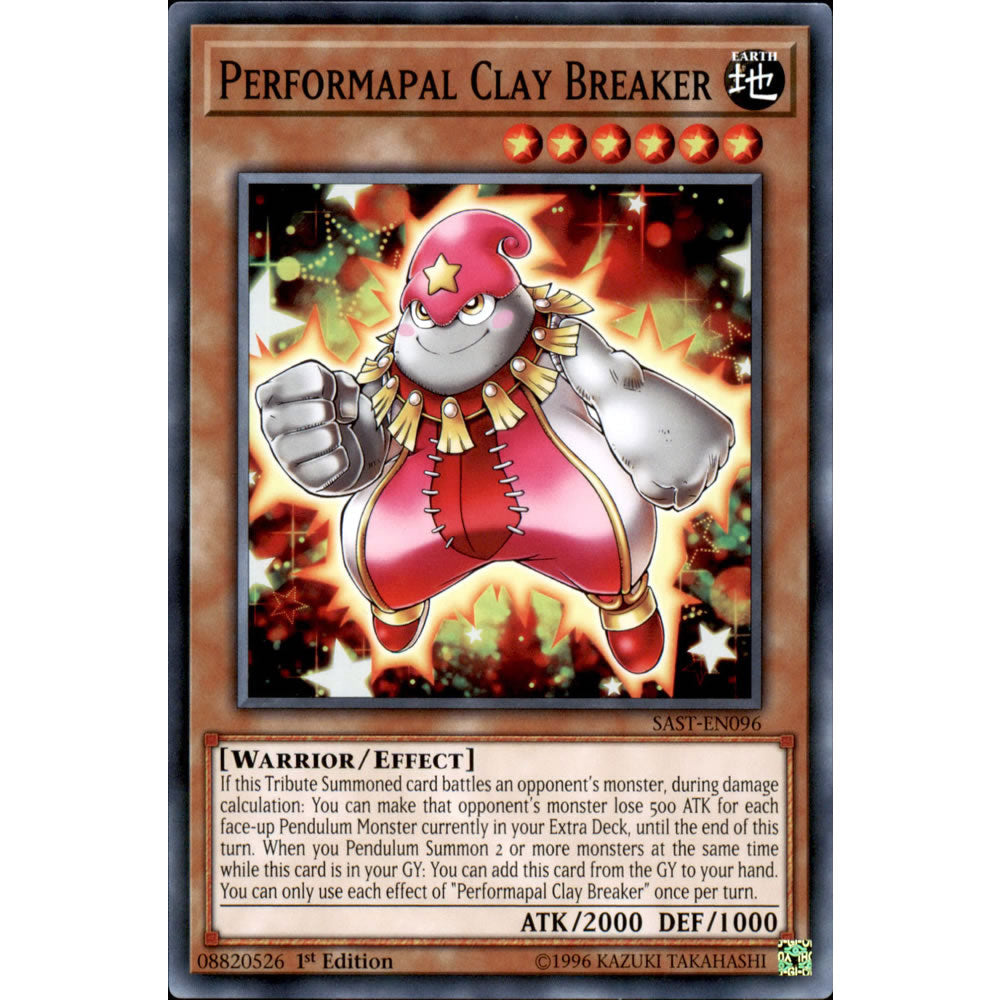 Performapal Clay Breaker SAST-EN096 Yu-Gi-Oh! Card from the Savage Strike Set
