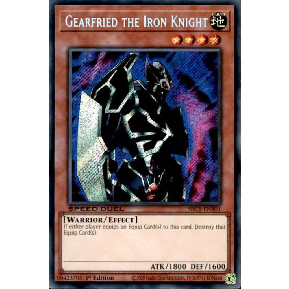 Gearfried the Iron Knight SBC1-ENB01 Yu-Gi-Oh! Card from the Speed Duel: Streets of Battle City Set