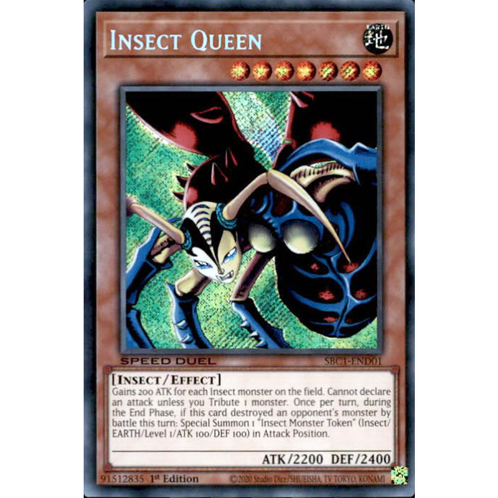 Insect Queen SBC1-END01 Yu-Gi-Oh! Card from the Speed Duel: Streets of Battle City Set