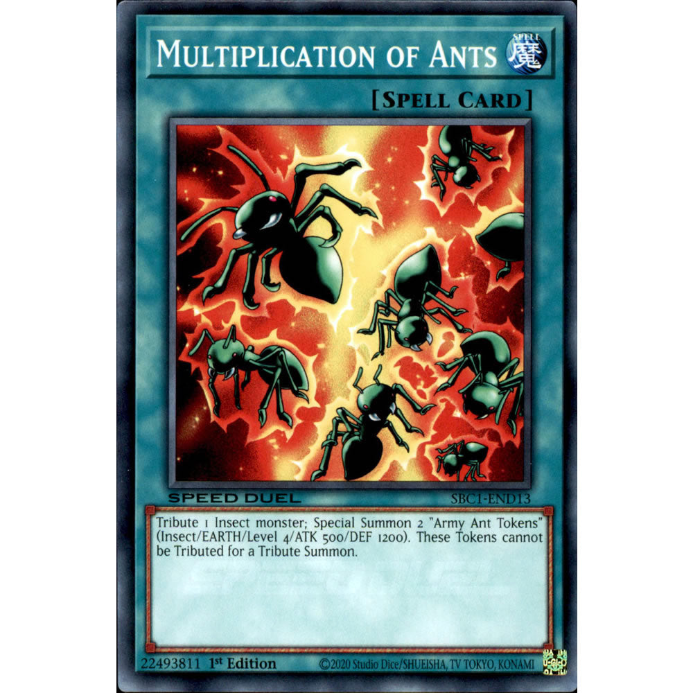 Multiplication of Ants SBC1-END13 Yu-Gi-Oh! Card from the Speed Duel: Streets of Battle City Set