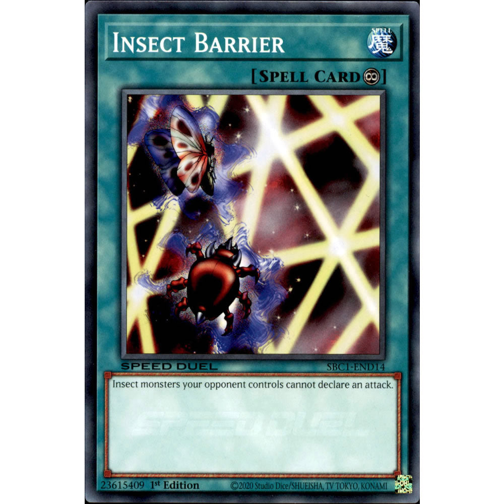 Insect Barrier SBC1-END14 Yu-Gi-Oh! Card from the Speed Duel: Streets of Battle City Set