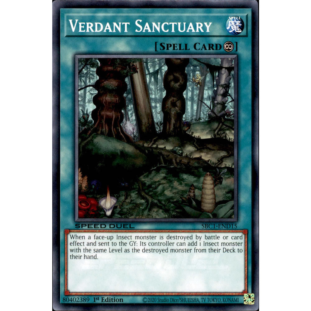 Verdant Sanctuary SBC1-END15 Yu-Gi-Oh! Card from the Speed Duel: Streets of Battle City Set