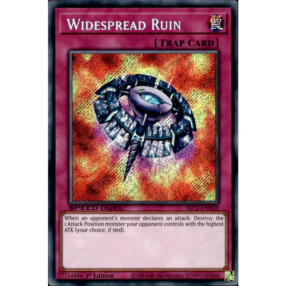 Widespread Ruin SBC1-END20 Yu-Gi-Oh! Card from the Speed Duel: Streets of Battle City Set
