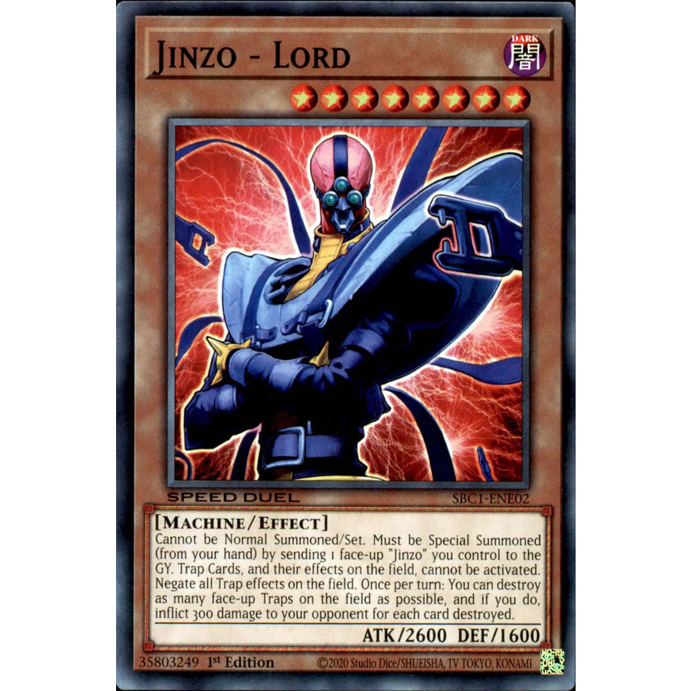 Jinzo - Lord SBC1-ENE02 Yu-Gi-Oh! Card from the Speed Duel: Streets of Battle City Set