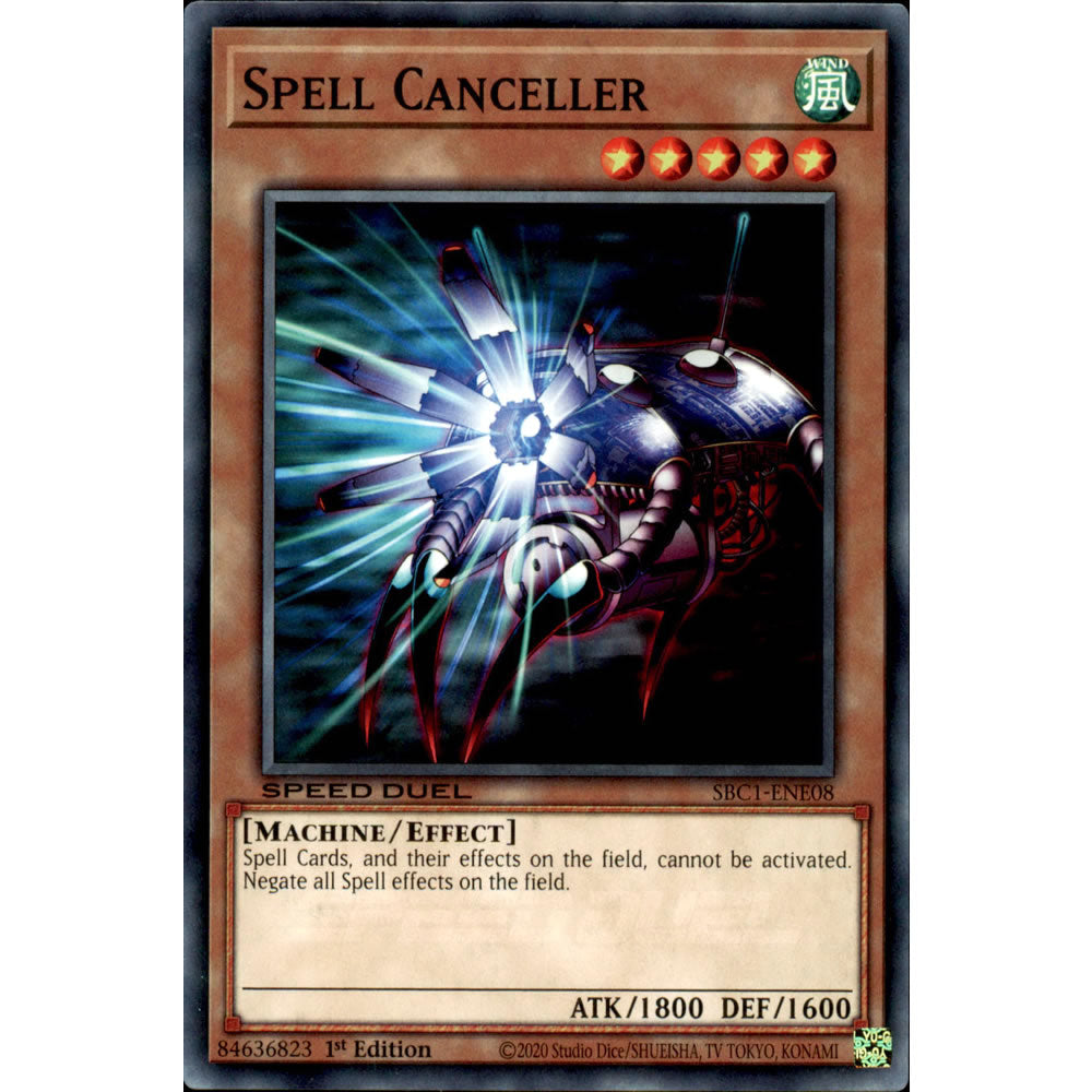 Spell Canceller SBC1-ENE08 Yu-Gi-Oh! Card from the Speed Duel: Streets of Battle City Set