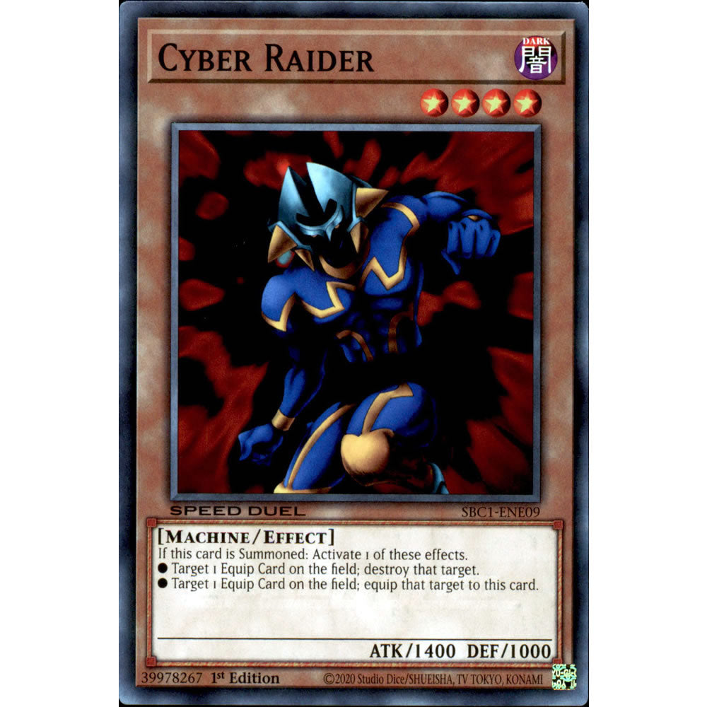 Cyber Raider SBC1-ENE09 Yu-Gi-Oh! Card from the Speed Duel: Streets of Battle City Set