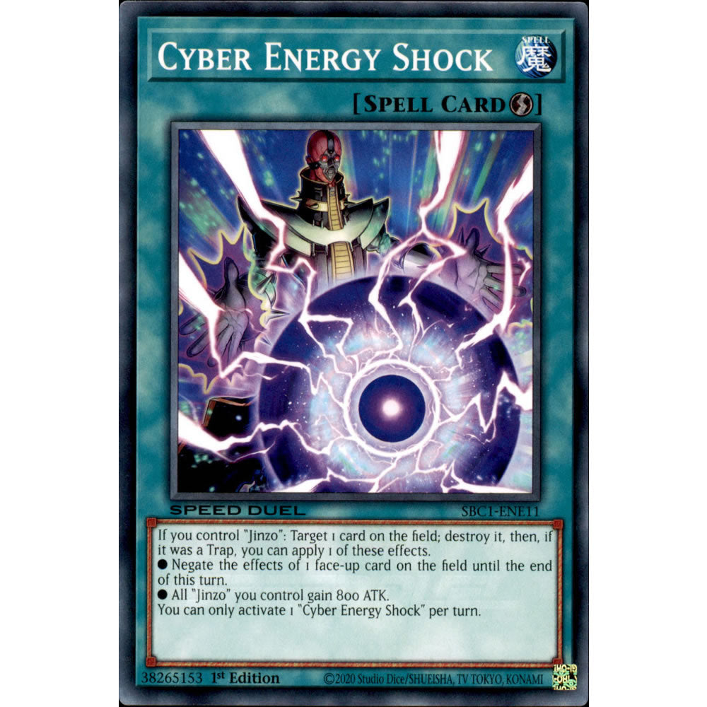 Cyber Energy Shock SBC1-ENE11 Yu-Gi-Oh! Card from the Speed Duel: Streets of Battle City Set