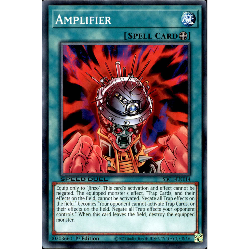 Amplifier SBC1-ENE14 Yu-Gi-Oh! Card from the Speed Duel: Streets of Battle City Set