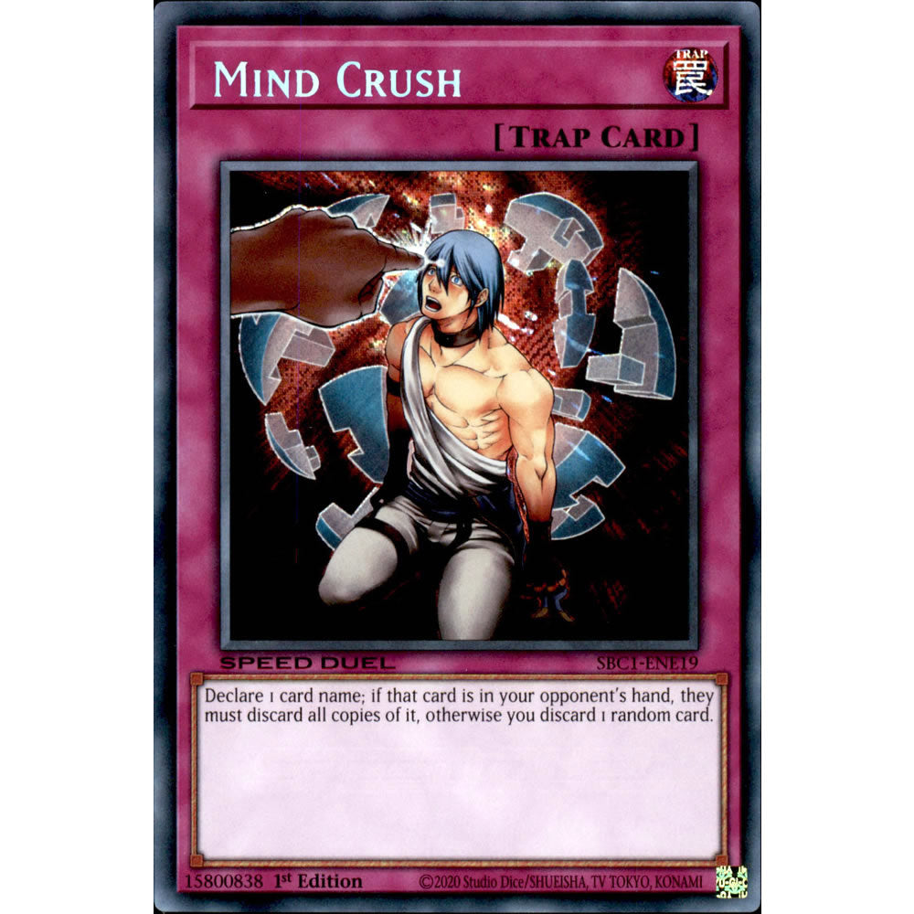 Mind Crush SBC1-ENE19 Yu-Gi-Oh! Card from the Speed Duel: Streets of Battle City Set