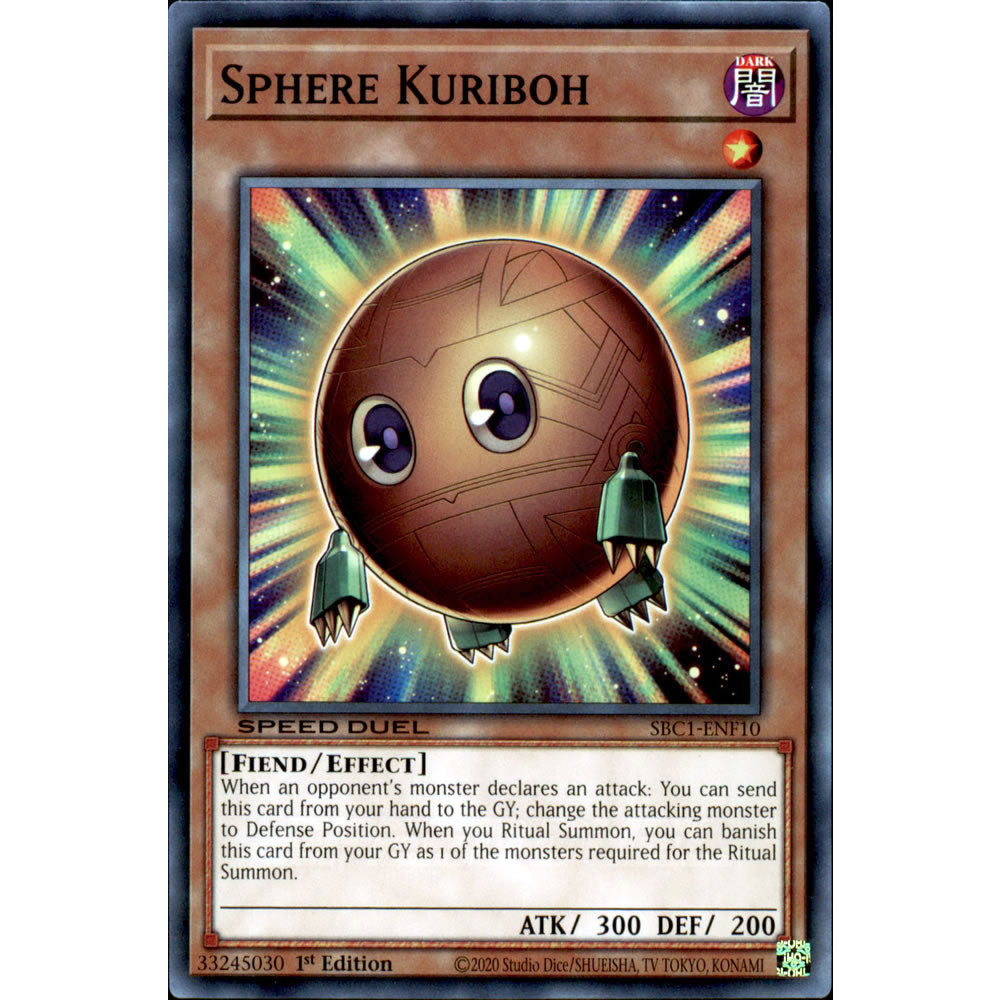 Sphere Kuriboh SBC1-ENF10 Yu-Gi-Oh! Card from the Speed Duel: Streets of Battle City Set