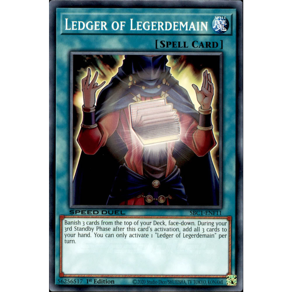 Ledger of Legerdemain SBC1-ENF11 Yu-Gi-Oh! Card from the Speed Duel: Streets of Battle City Set