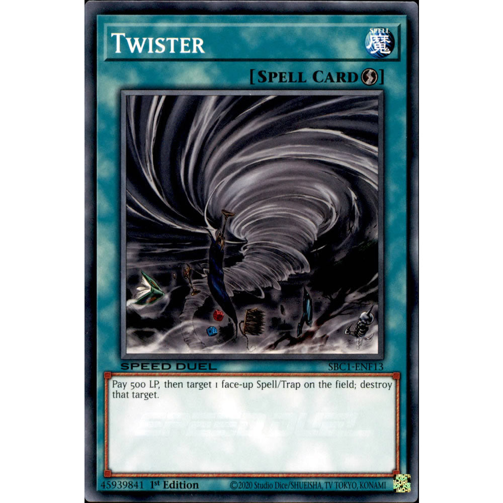 Twister SBC1-ENF13 Yu-Gi-Oh! Card from the Speed Duel: Streets of Battle City Set