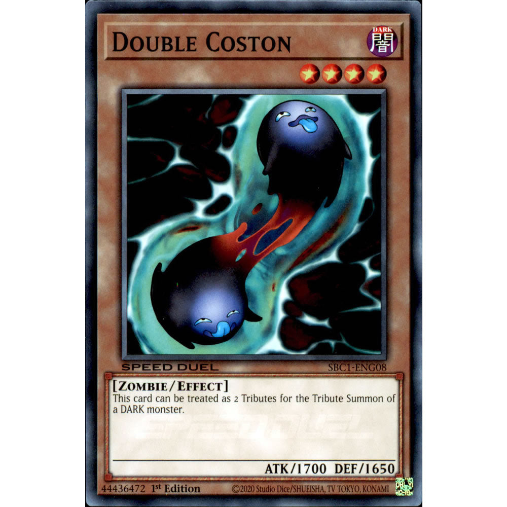 Double Coston SBC1-ENG08 Yu-Gi-Oh! Card from the Speed Duel: Streets of Battle City Set