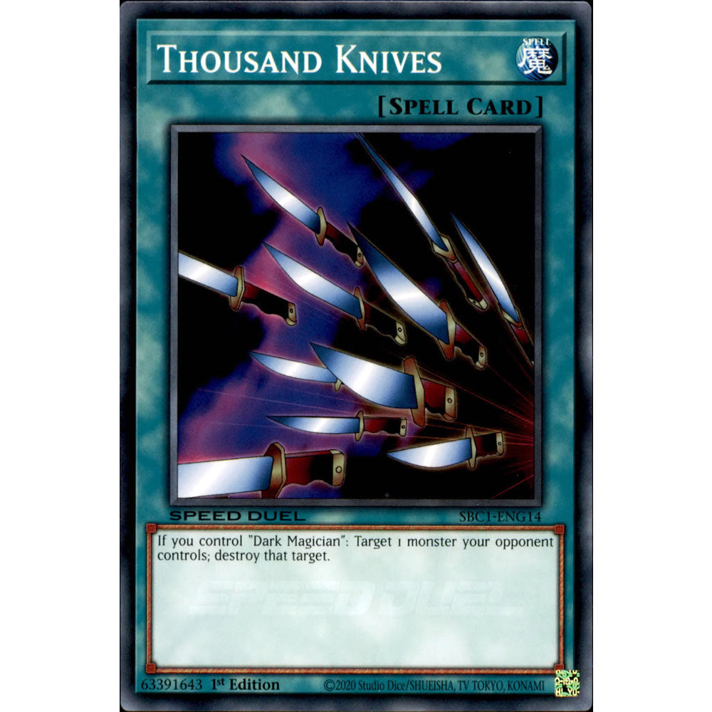 Thousand Knives SBC1-ENG14 Yu-Gi-Oh! Card from the Speed Duel: Streets of Battle City Set