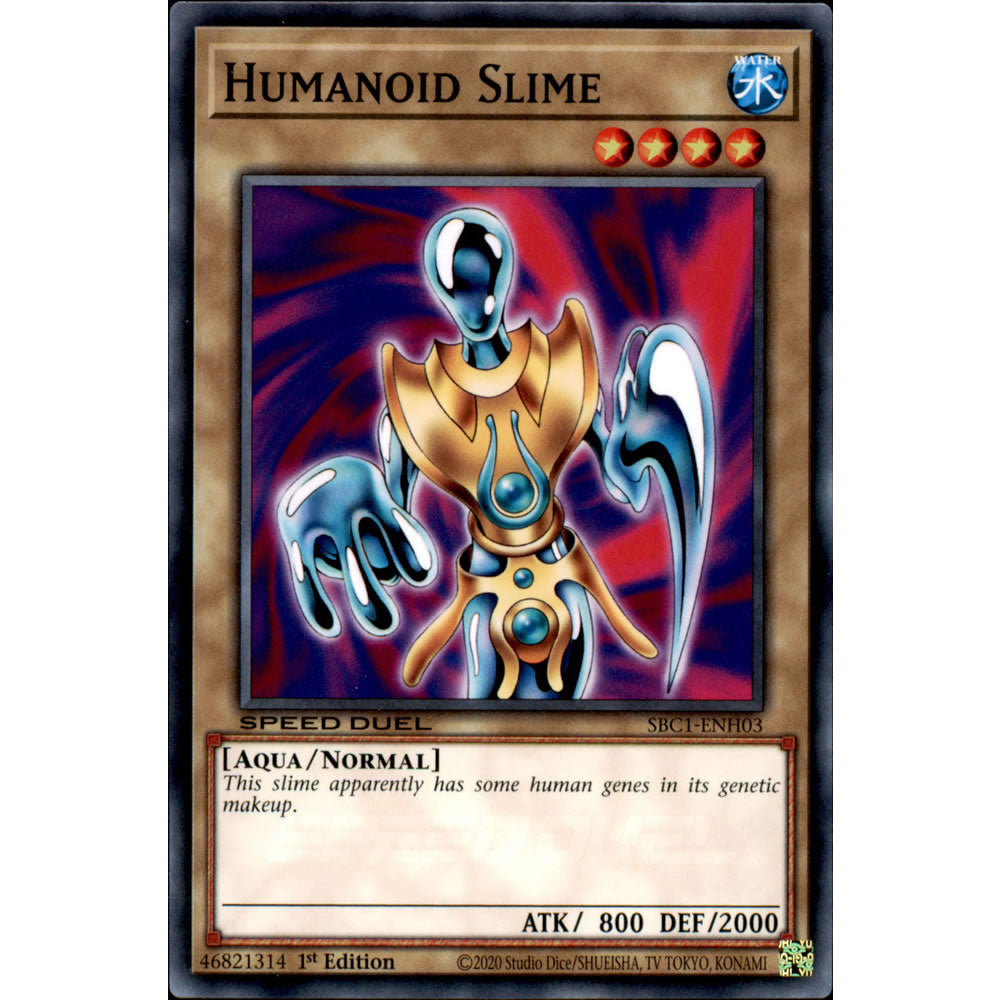 Humanoid Slime SBC1-ENH03 Yu-Gi-Oh! Card from the Speed Duel: Streets of Battle City Set