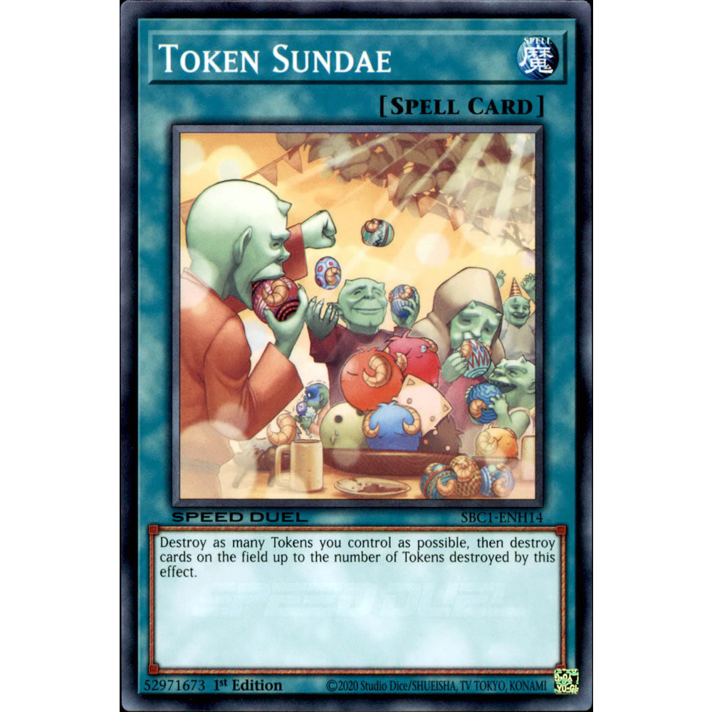 Token Sundae SBC1-ENH14 Yu-Gi-Oh! Card from the Speed Duel: Streets of Battle City Set