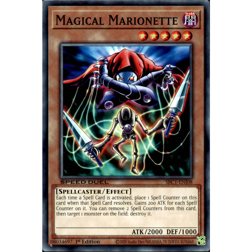 Magical Marionette SBC1-ENI08 Yu-Gi-Oh! Card from the Speed Duel: Streets of Battle City Set