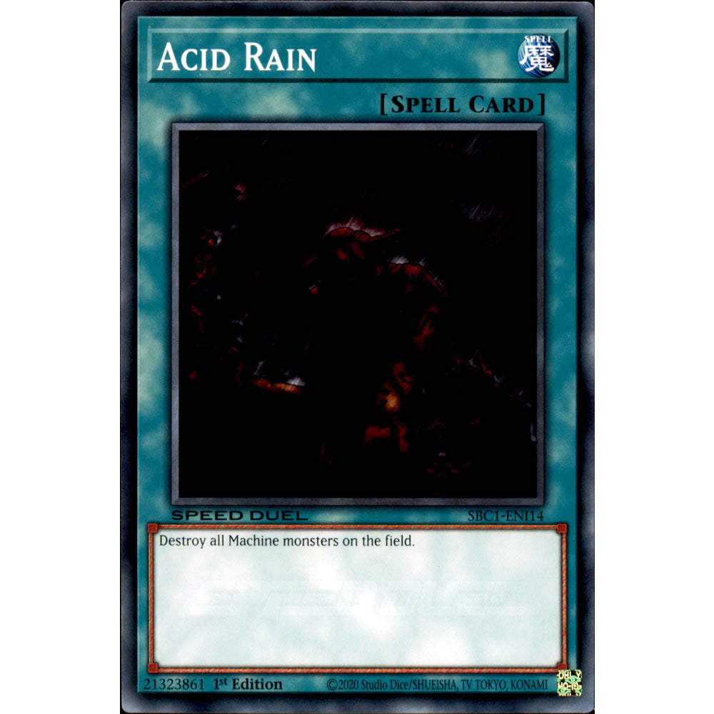 Acid Rain SBC1-ENI14 Yu-Gi-Oh! Card from the Speed Duel: Streets of Battle City Set