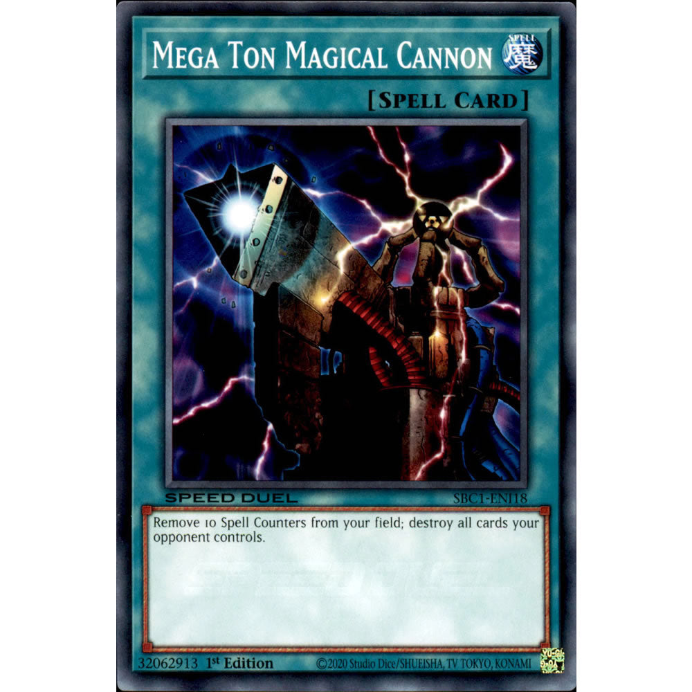 Mega Ton Magical Cannon SBC1-ENI18 Yu-Gi-Oh! Card from the Speed Duel: Streets of Battle City Set