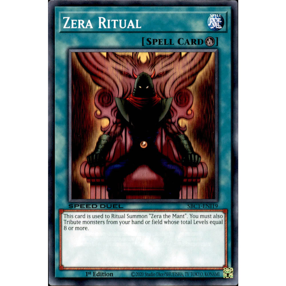 Zera Ritual SBC1-ENI19 Yu-Gi-Oh! Card from the Speed Duel: Streets of Battle City Set