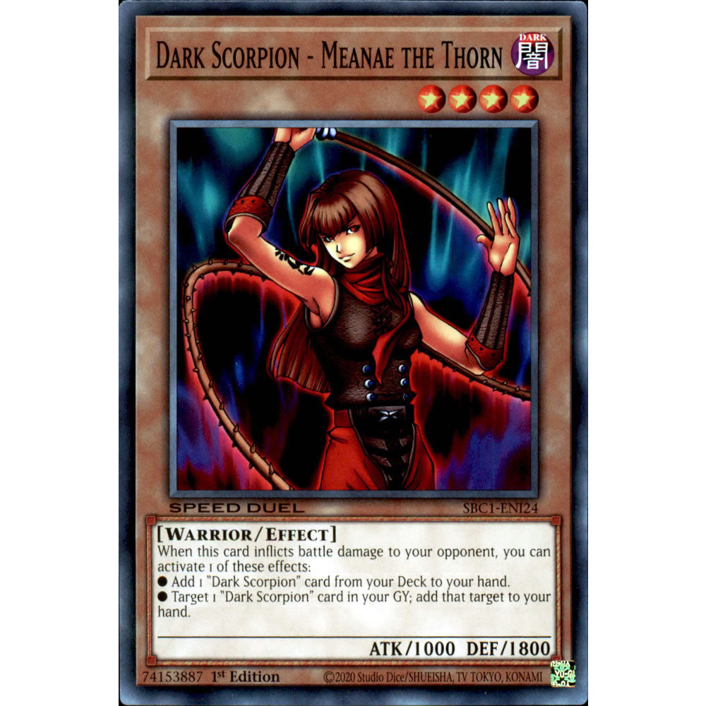 Dark Scorpion - Meanae the Thorn SBC1-ENI24 Yu-Gi-Oh! Card from the Speed Duel: Streets of Battle City Set