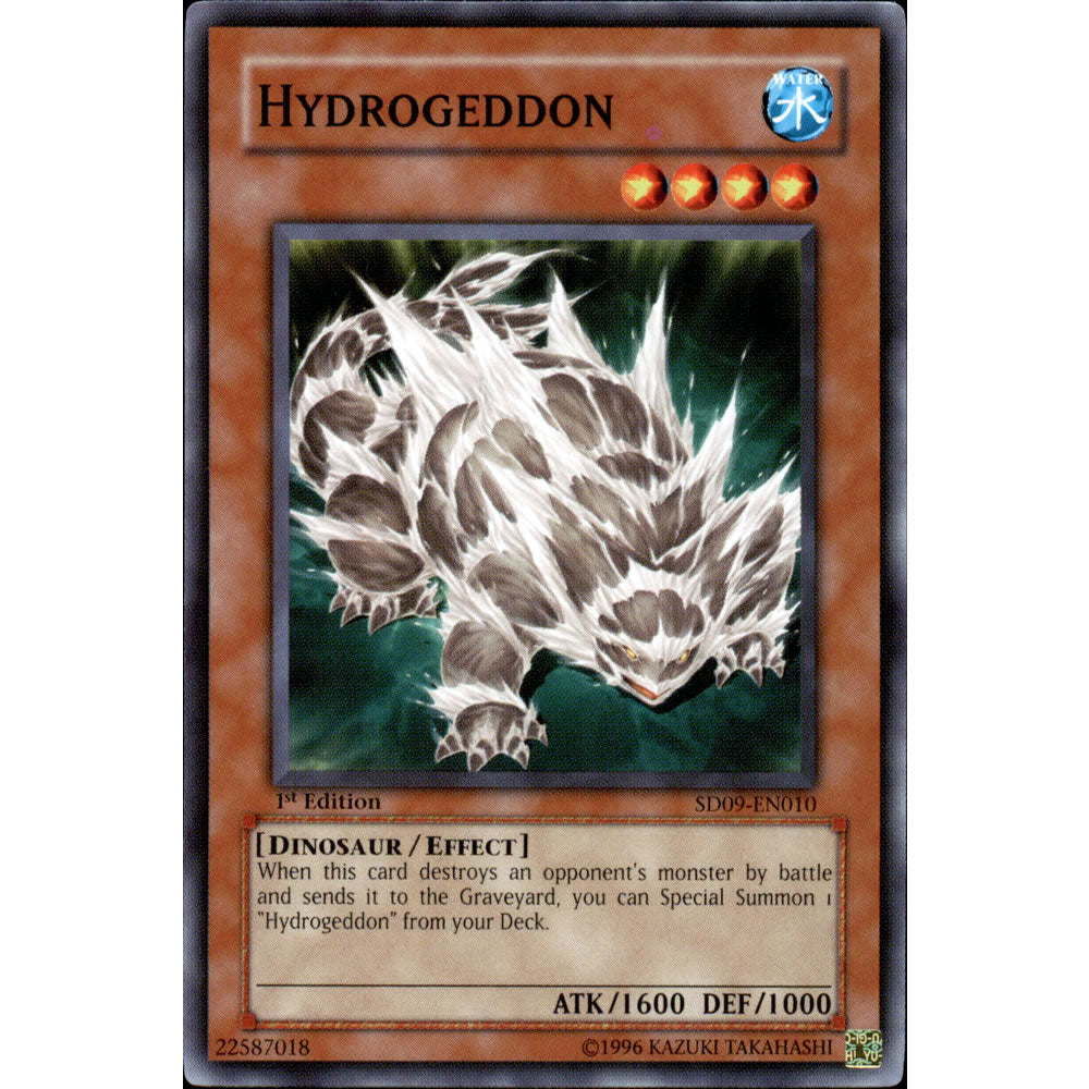 Hydrogeddon SD09-EN010 Yu-Gi-Oh! Card from the Dinosaur's Rage Set