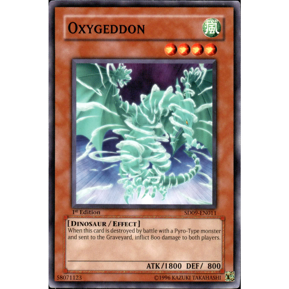Oxygeddon SD09-EN011 Yu-Gi-Oh! Card from the Dinosaur's Rage Set
