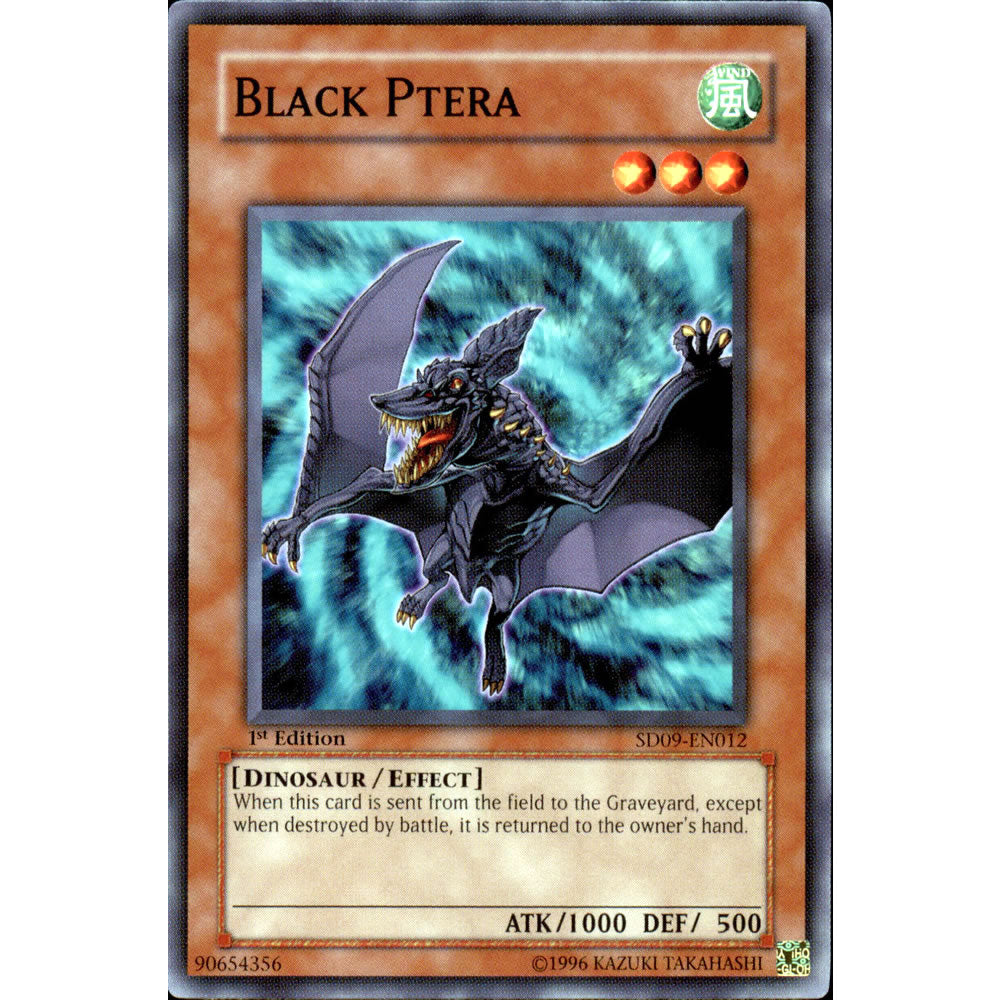 Black Ptera SD09-EN012 Yu-Gi-Oh! Card from the Dinosaur's Rage Set