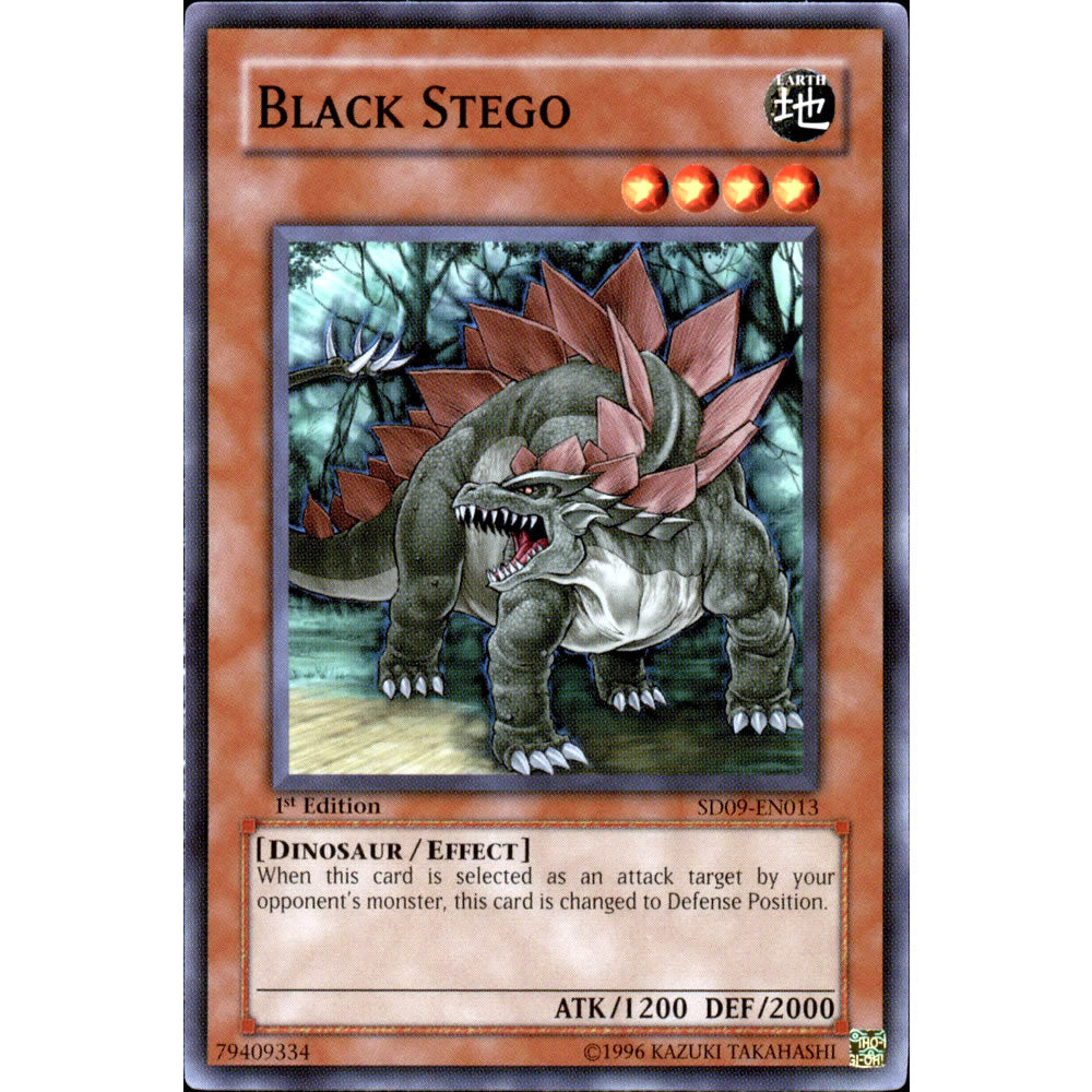Black Stego SD09-EN013 Yu-Gi-Oh! Card from the Dinosaur's Rage Set