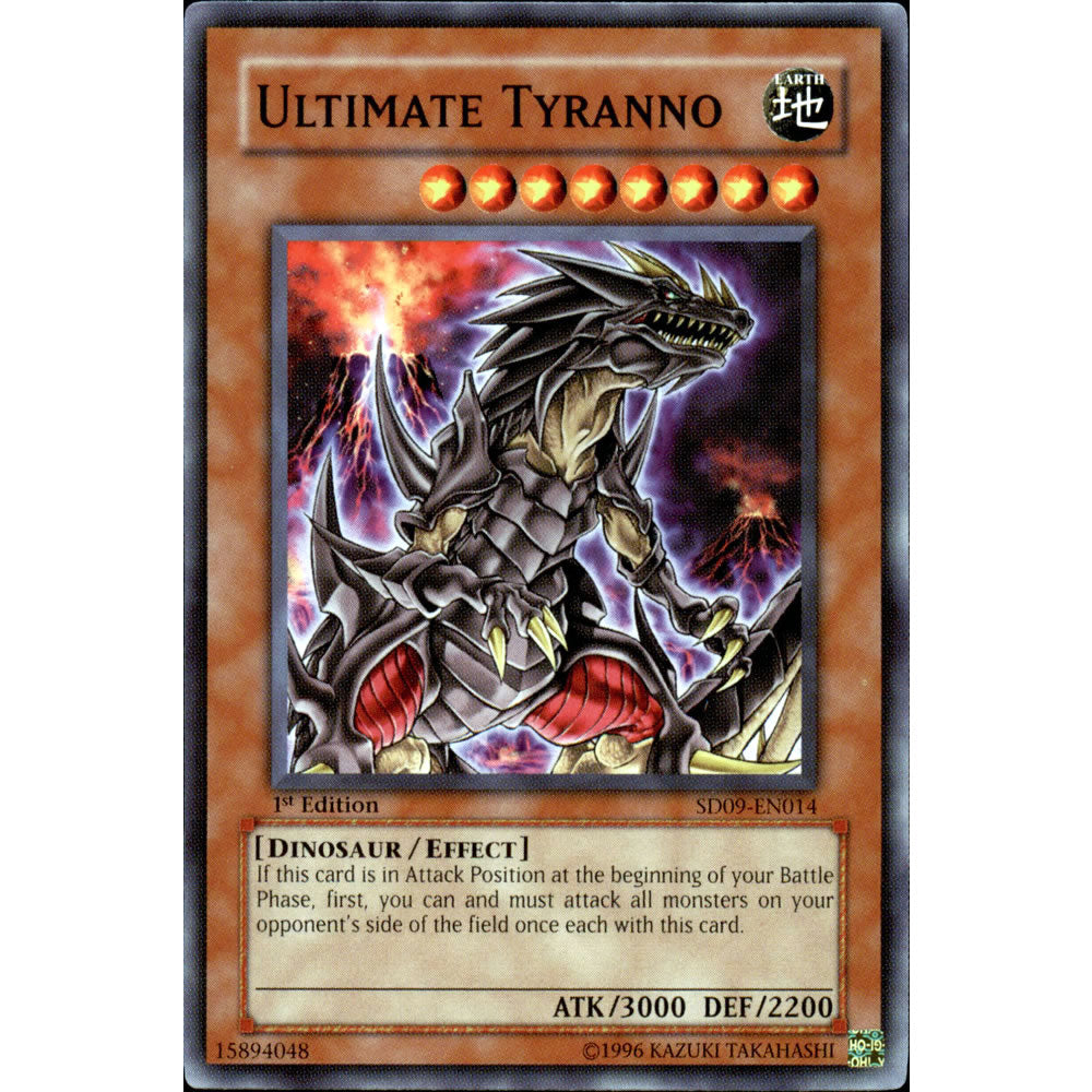 Ultimate Tyranno SD09-EN014 Yu-Gi-Oh! Card from the Dinosaur's Rage Set