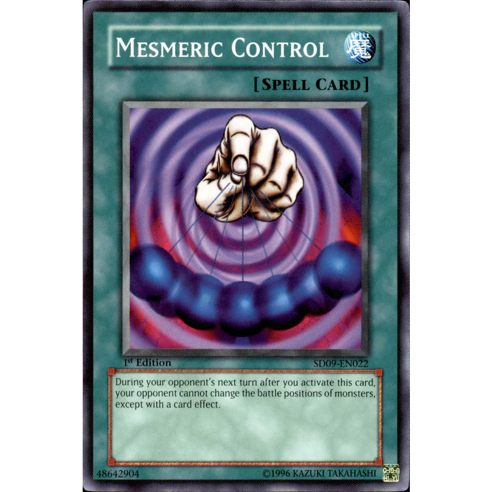 Mesmeric Control SD09-EN022 Yu-Gi-Oh! Card from the Dinosaur's Rage Set