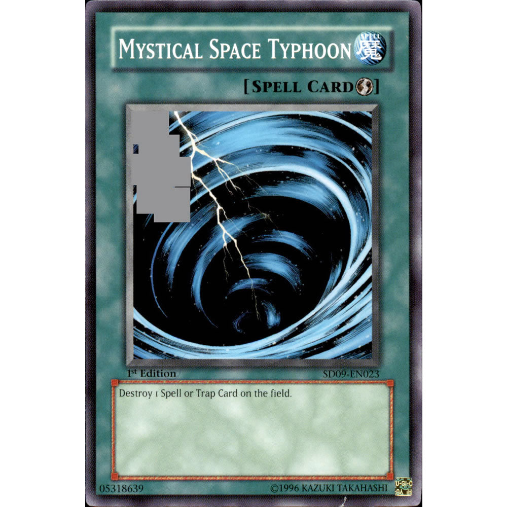 Mystical Space Typhoon SD09-EN023 Yu-Gi-Oh! Card from the Dinosaur's Rage Set