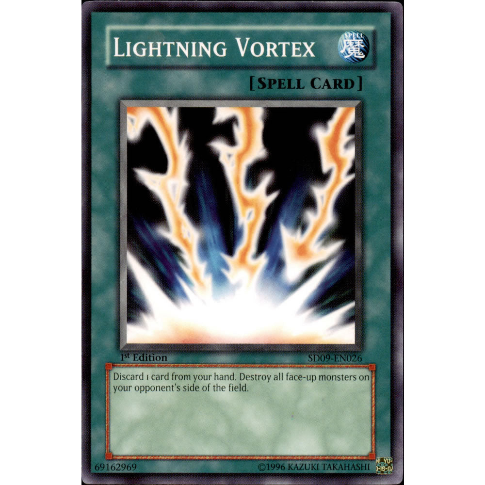 Lightning Vortex SD09-EN026 Yu-Gi-Oh! Card from the Dinosaur's Rage Set
