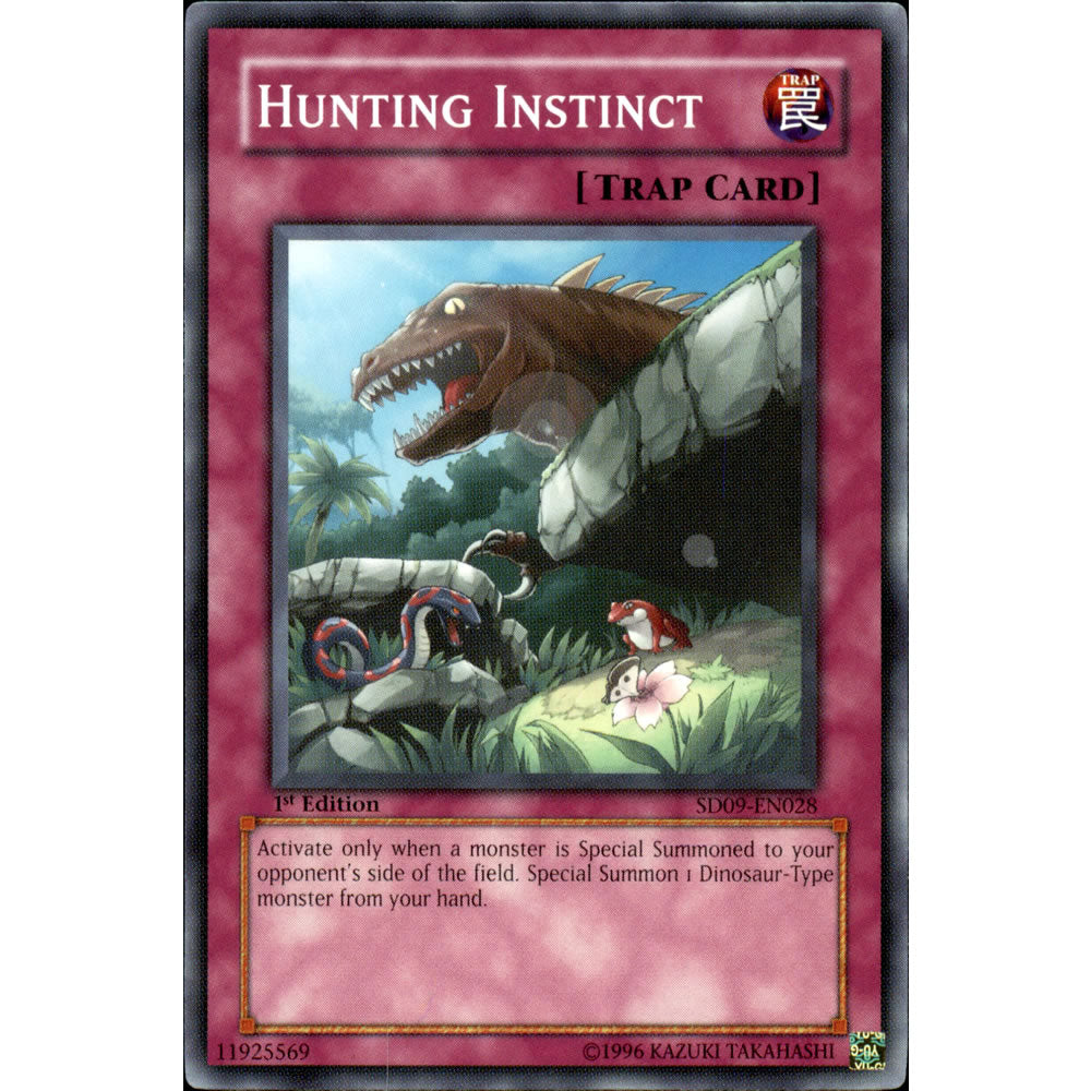 Hunting Instinct SD09-EN028 Yu-Gi-Oh! Card from the Dinosaur's Rage Set