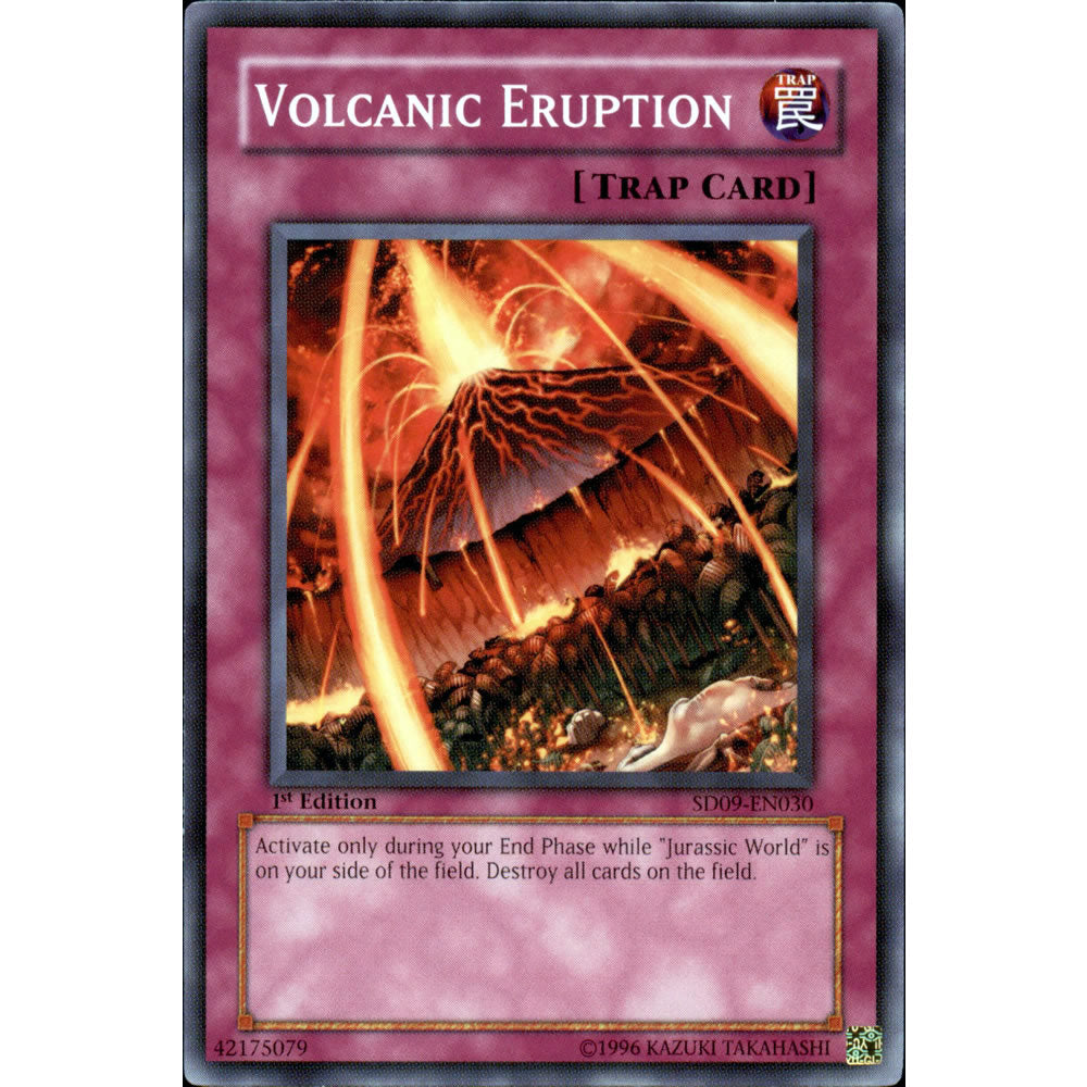 Volcanic Eruption SD09-EN030 Yu-Gi-Oh! Card from the Dinosaur's Rage Set
