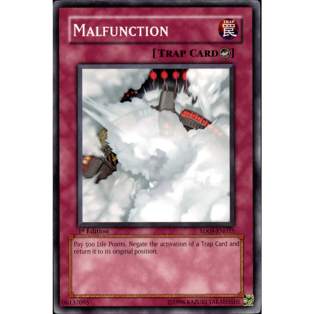 Malfunction SD09-EN035 Yu-Gi-Oh! Card from the Dinosaur's Rage Set