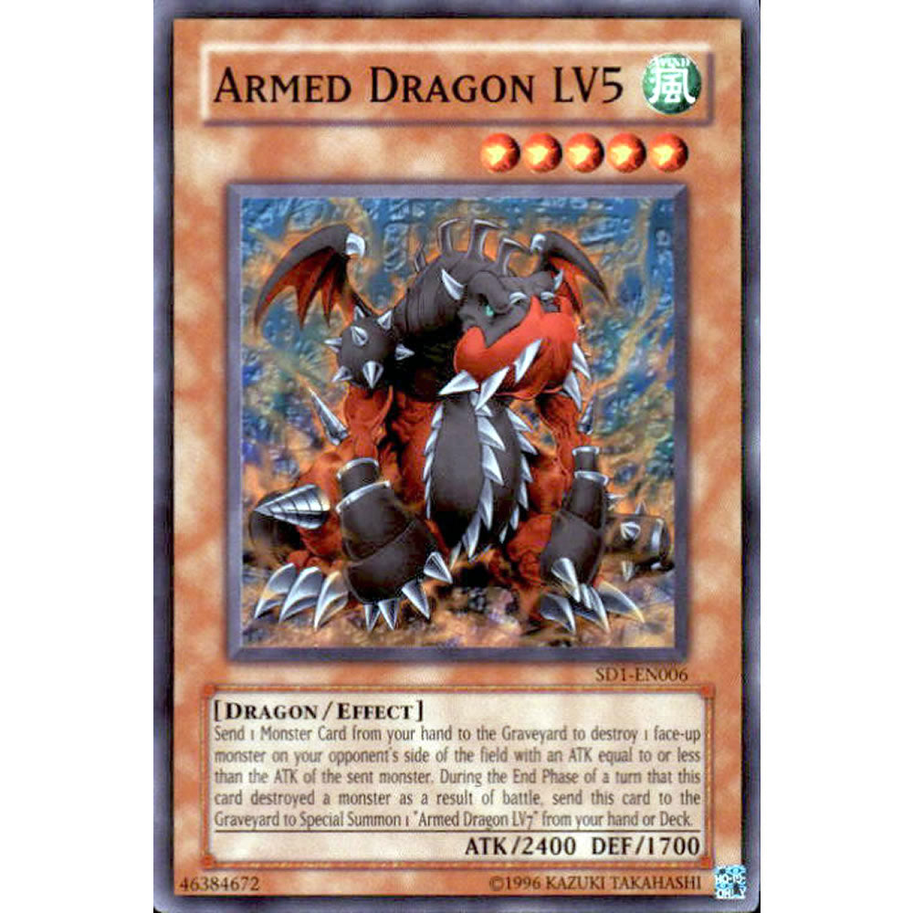 Armed Dragon LV5 SD1-EN006 Yu-Gi-Oh! Card from the Dragon's Roar Set