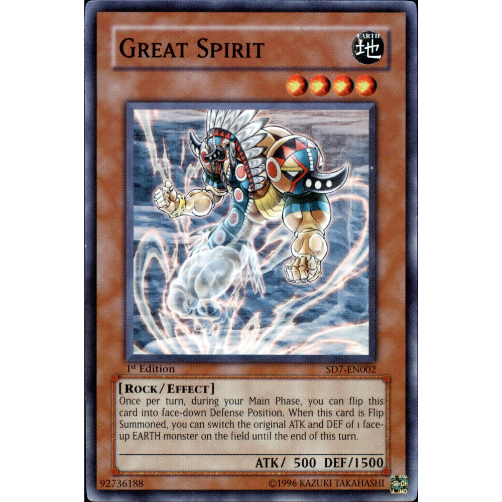 invincible yugioh cards Great Spirit SD7-EN002 Yu-Gi-Oh! Card
