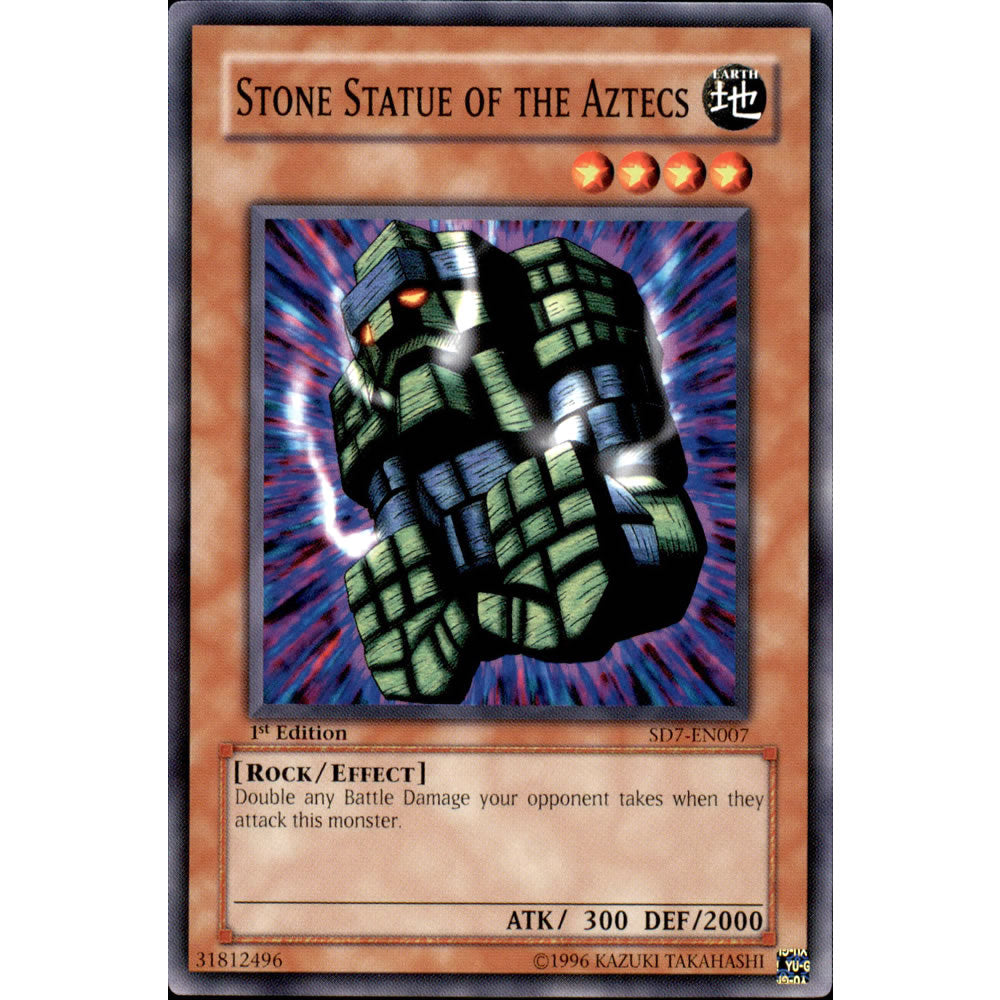 Stone Statue of the Aztecs SD7-EN007 Yu-Gi-Oh! Card from the Invincible Fortress Set