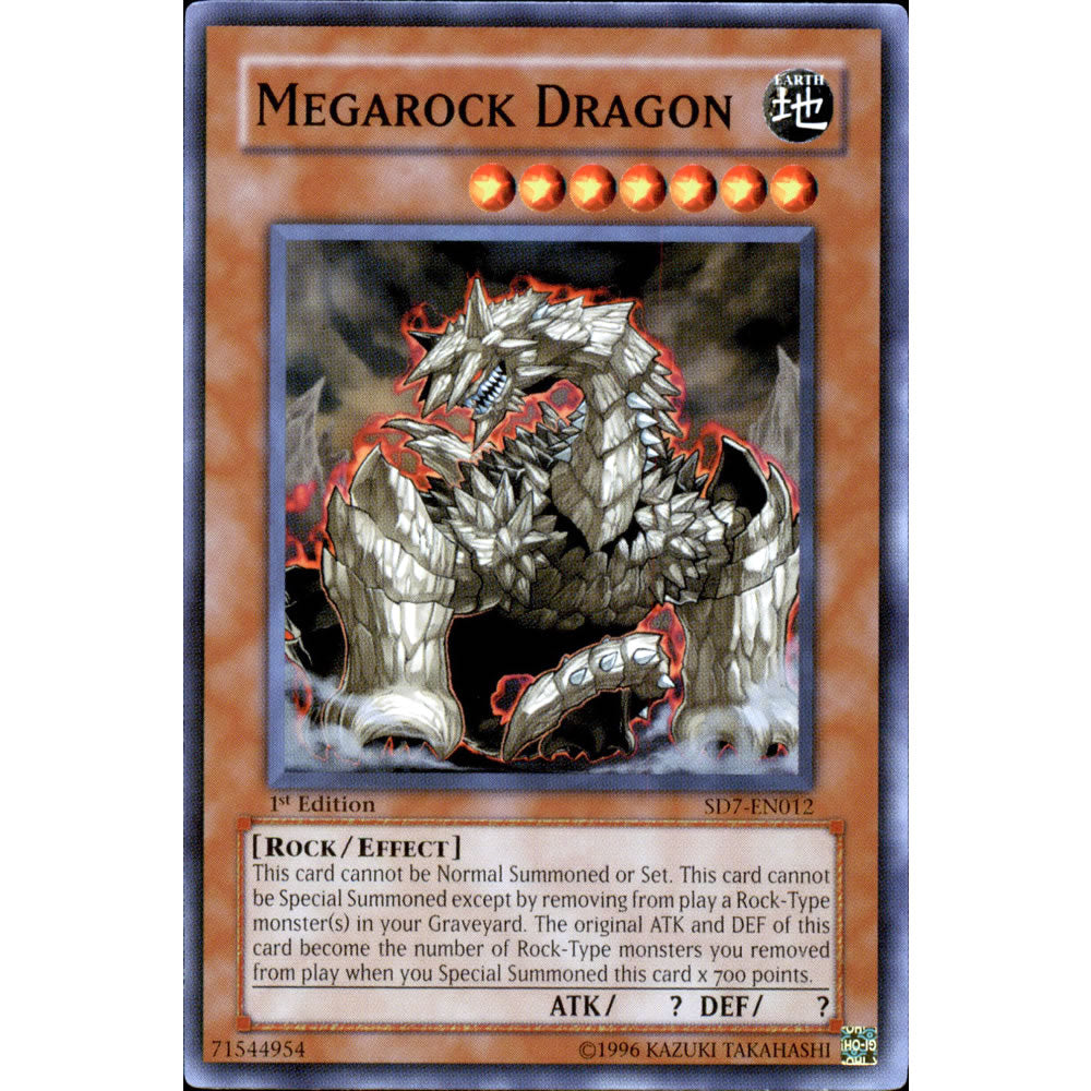 Megarock Dragon SD7-EN012 Yu-Gi-Oh! Card - Deckboosters Megarock Dragon SD7-EN012 Yu-Gi-Oh! Card - Deckboosters