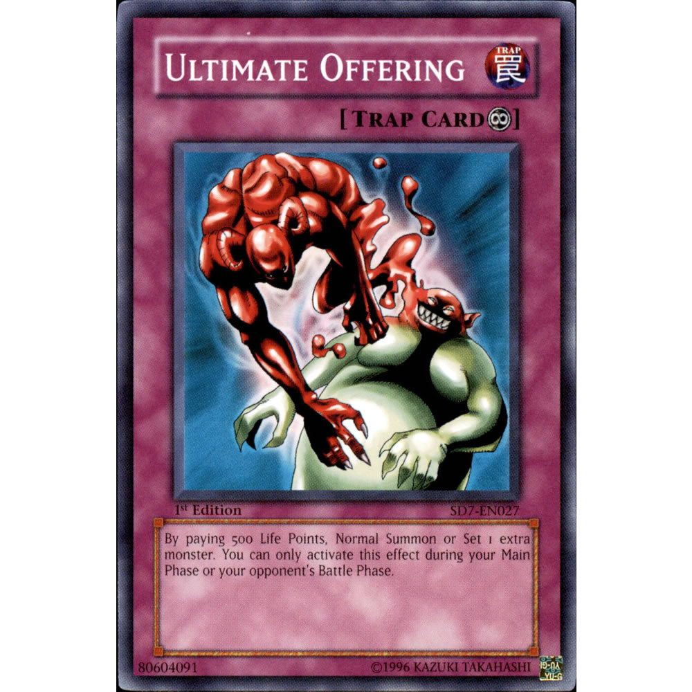 Ultimate Offering SD7-EN027 Yu-Gi-Oh! Card from the Invincible Fortress Set