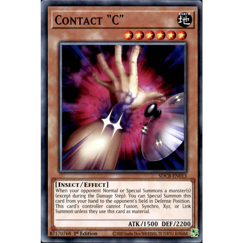 Contact "C" SDCB-EN013 Yu-Gi-Oh! Card - Deckboosters Contact "C" SDCB-EN013 Yu-Gi-Oh! Card - Deckboosters