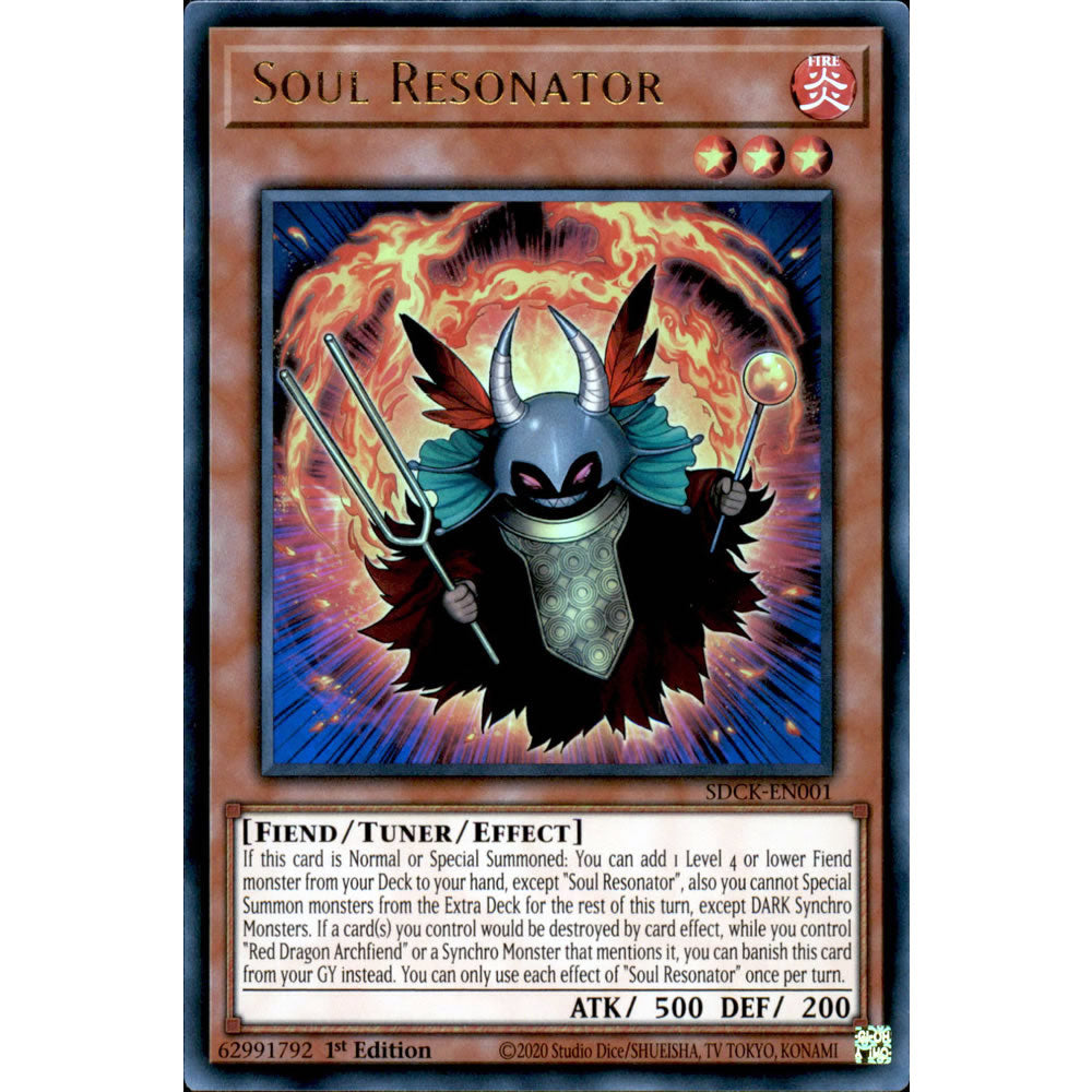 Soul Resonator SDCK-EN001 Yu-Gi-Oh! Card - Deckboosters Soul Resonator SDCK-EN001 Yu-Gi-Oh! Card - Deckboosters